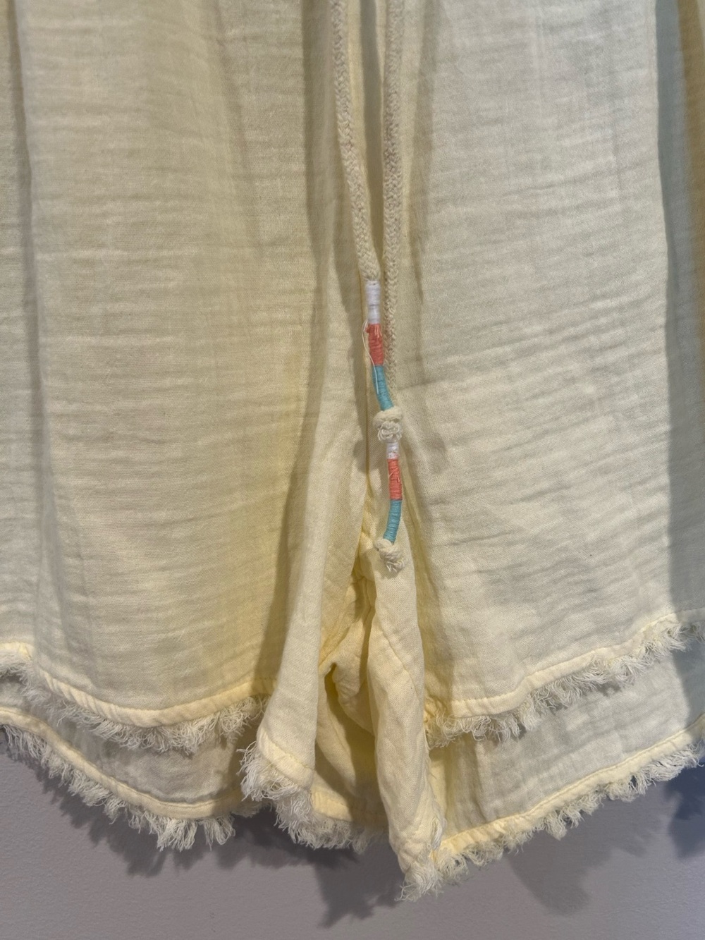 Lane Bryant Yellow Gauze New Beach Summer Shorts Size 16 Pockets - Picture 6 of 9
